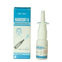 Thuốc xịt tai, mũi, họng HADOCORT-D