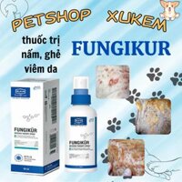 THUỐC XỊT TRỊ NẤM GHẺ, VIÊM DA FUGIKUR CHÓ MÈO