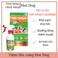 Thuốc xịt trị ve rận, bọ chét ở chó mèo hương JASMINE hiệu quả diệt khuẩn ngoài da
