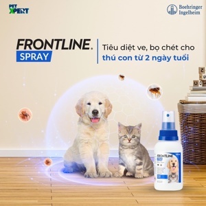 Thuốc xịt ve rận cho chó mèo Frontline spray 100ml