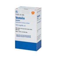 Thuốc xịt Ventolin 100mcg/liều Gsk (SALBUTAMOL) – Giúp giãn cơ trơn phế quản (200 liều)