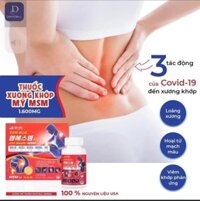Thuốc xương khớp mỹ MSM hộp 180 viên 2050mg