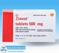 Thuốc Zinnat 500mg điều trị nhiễm khuẩn (hộp 1 vỉ 10 viên)