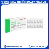 Thuốc Zinnat tablets 125mg điều trị các chứng nhiễm khuẩn (1 vỉ x 10 viên)
