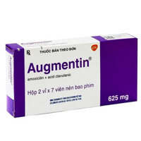 Thuốc Augmentin 625 Tab điều trị các nhiễm khuẩn do vi khuẩn nhạy cảm
