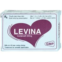 Thuốc Levina 20mg h/4v (Vardenafil 20mg) điều trị rối loạn cương dương