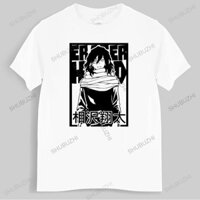Thương hiệu áo thun Hợp thời trang Manga Anime Boku No Hero Academia Áo thun Aizawa Shota unisex áo thun dáng rộng phong cách áo