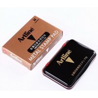 Thương hiệu cờ Nhật Bản - Tem kim loại Artline, miếng mực văn phòng màu đỏ EHP-2, mực nhanh khô ESAP-40