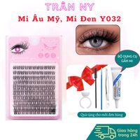 Thương Hiệu Fun & Play Mi Âu Mỹ, Mi Đen Y032 Mi Cụm Makeup Dáng Tây( chưa kèm keo và nhíp)