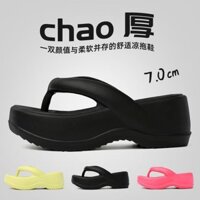 [Thương hiệu hơi khiếm khuyết] Giày xỏ ngón tăng cường phong cách mới dành cho nữ mặc ngoài đế dày Vỏ mềm bơi lội bên bờ biển