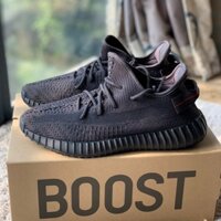 Thương hiệu mới Giày adidas yeezy Boost 350 V2 BLACK BLACK BLACK Angel FU9006 Hàng có sẵn với phiên bản phản quang
