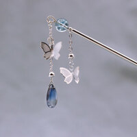 [Thương hiệu mới] Kẹp tóc bướm nguyên bản, kẹp tóc chuông, que búi tóc, trang sức, que tóc đơn giản, thủ công