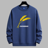 Thương Hiệu Nam Áo Khoác Xuân Thu Lông Cừu Nam Thời Trang Áo Nỉ Nam Vàng In Hình Cổ Tròn Hip Hop Chui Đầu Nam Trang Phục