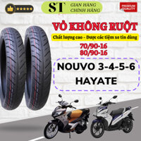 [Thương Hiệu NAVADO] Vỏ Lốp Không Ruột Xe NOUVO 3-4-5-6-HAYATE - Vỏ Trước 70/90-16- Vỏ Sau 80/90-16