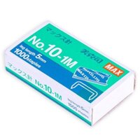 Thương hiệu Nhật Bản MAX HD-10 Series Máy dập ghim, kim bấm tương thích, kim bấm nhập khẩu 10 # 1000 kim bấm/hộp, kim bấm phổ thông số 10, kim bấm số 10-1M