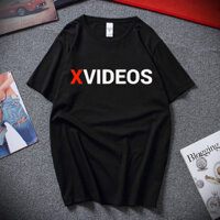 Thương Hiệu Nổi Tiếng Nam Áo XVIDEOS LOGO Áo nam Áo Thun Lớn Và Cao Tee Cotton Cổ Tròn Áo nam Quần Áo