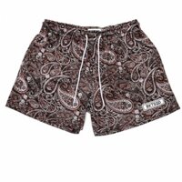 Thương Hiệu Thời Trang Mỹ BKTSQD Hạt Điều Hoa Nam Nữ Lưới Nhanh Khô Rời Kích Thước Lớn Đầu Gối Quần Bóng Rổ Bốn-poi