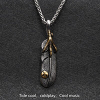 Thương hiệu thời trang nam thời trang Nhật Bản và Hàn Quốc Mặt dây chuyền thợ cắt tóc Lông Cá Tính Vòng cổ Takahashi Goro không phai Móng Vuốt Đại bàng thép titan