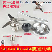 Thương mại Dung Tích Lớn Treo Tường Máy Làm Nấu Ăn Phụ Kiện 4L Đa Năng Máy Làm Sữa Đậu Nành Bộ Dao 5L Máy Xay Sinh Tố Lưỡi Dao