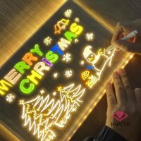 Thưởng thức Bảng ghi chú Led lớn có màu sắc Đèn Led phát sáng Bảng tin Acrylic Bảng vẽ Led Bảng viết Bảng xóa khô và 7 bút * Đẹp