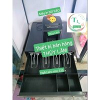 [THÙY LÂM] Bộ đôi thiết bị bán hàng Ngăn kéo đựng tiền nhỏ và Máy in hóa đơn K80 Q80C