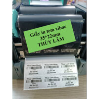 [THÙY LÂM] Giấy in tem decal xi bạc 35*22mm khổ 3 tem cuộn 50m dùng cho máy Godex G500