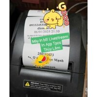 [THÙY LÂM] Máy in chốt đơn Livestream khổ K80 in xong tự cắt giấy, máy in bill k80