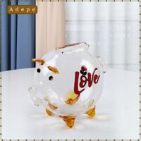 Thủy Tinh Lợn Hình Heo Đất Mini Để Bàn Thủ Công Trang Trí Nhà Tinh Tế Tiền Ngân Hàng Kẹo Món Ăn Hộp Đựng Cho Trẻ Em Bé Trai
