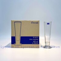 (Thủy tinh -  Ocean.B6315) BỘ 6 CỐC THỦY TINH VIVA FOOTED - 420ML