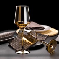 Thủy tinh pha lê không chì mạ Vàng ly rượu vang đỏ chân cao cốc đơn phong cách nữ phong cách Châu Âu dùng trong gia đình mẫu nổi tiếng trên mạng Instagram YNNJ