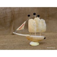 Thuyền 3 Cánh Buồm,Hàng Thủ Công, Làm Từ Vỏ Ốc Biển, Vỏ Trai Tự Nhiên.
