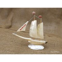 Thuyền Buồm Làm Từ Vỏ Ốc Biển, Vỏ Ốc Trai Nhỏ, Hàng Thủ Công, Phong Thuỷ, Độc Đáo.