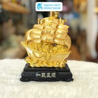 Thuyền Buồm Phong Thuỷ Xi Vàng Kích Thước Tiểu