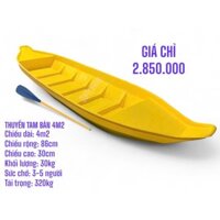 THUYỀN COMPOSITE TAM BẢN 420*90*30CM ĐI CÂU CÁ, DU LỊCH GIÁ TẠI XƯỞNG XUỒNG GHE, CANO, VỎ LÃI, KAYAK THG14