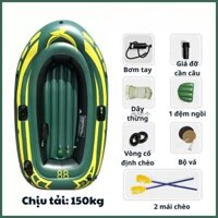 Thuyền hơi tặng kèm áo phao, xuồng hơi có mái chèo giành cho 2 người lớn 150kg, thuyền hơi câu cá, thuyền cứu hộ