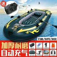 Thuyền Kayak thuyền bơm hơi thuyền cao su dày tàu tấn công thủy phi cơ thuyền đánh cá chịu mài mòn 2 người 3 người 4 người thuyền đánh cá