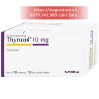 Thyrozol 10mg Merck Điều Trị Cường Giáp (Hộp 10 vỉ x 10 viên)