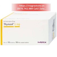 Thyrozol 5mg Merck - Điều Trị Cường Giáp (Hộp 10 vỉ x 10 viên)