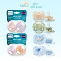 Ti giả Avent chỉnh nha cho bé Ultra Air & Ultra Soft từ 0 - 18 tháng
