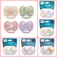Ti giả Avent Ultra Soft chỉnh nha, hạn chế hằn lên da bé size từ 0 - 18mo