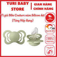 Ti giả BIBS Couture Silicon núm dẹt vát chống hô cho bé hàng Đan Mạch chính hãng [Tặng hộp đựng]
