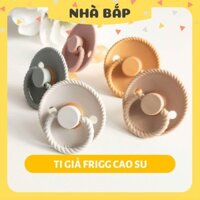 Ti giả FRIGG cao su chính hãng Đan Mạch, núm ti tròn chỉnh nha cho bé sơ sinh - Nhà Bắp Store