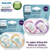 Ti giả thông khí Ultra air thương hiệu Philips Avent Animals ( 6-18 Tháng )