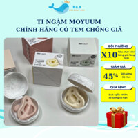 Ti Giả, Ti Ngậm Moyuum Núm Ti Silicon Tay Cầm Bằng Nhựa Tritan Cao Cấp Hàn Quốc Cho Bé Từ Sơ Sinh