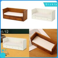 Tỉ Lệ 1: 12 Nhà Búp Bê Bằng Gỗ Giường Nội Thất Thu Nhỏ Phòng Có Ngăn Kéo Bảo Quản Giường Nhỏ Cho Cửa Sổ Hiển Thị Vai Trò Chơi Trang Trí Quà Tặng