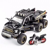 🔥Tỉ Lệ 1: 24 Ford Beast Raptor 6x6 Monster Truck M Off Road Pickup Jip