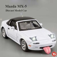 Tỉ Lệ 1 / 32 Diecast Mazda Miata MX-5 JDM Convertible Coupe Xe Mô Hình Xe Đồ Chơi Hợp Kim Xe Có Đèn, Âm Thanh, Cửa Có Thể Mở Được