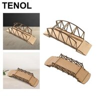 Tỉ Lệ 1: 72 Cầu Gỗ Bộ Dụng Cụ Xây Dựng DIY Đồ Chơi Bằng Gỗ Lắp Ráp Mô Hình Quà Tặng 3D Xếp Hình Cho Trẻ Em Bàn Cát Micro Phong Cảnh