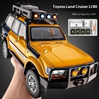 Tỉ Lệ 1:24 Toyota Land Cruiser LC80 SUV Hợp Kim Diecast Xe Ô Tô Mô Hình Có Âm Thanh Và Ánh Sáng Chức Năng Kéo Lại Hợp Thời Trang Món Quà Trang Trí