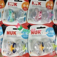 Ti ngậm Nuk ( Đức ) núm silicone Classic (có nắp đậy) - set 2 chiếc